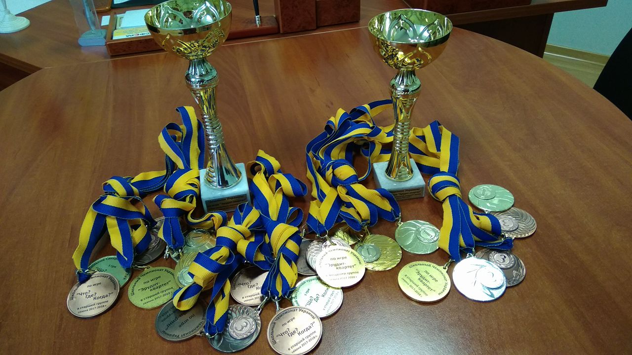 Житомирські школярі здобули нагороди у синхронній версії Чемпіонату України з гри «Що? Де? Коли?»