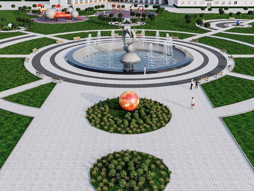Сергій Сухомлин анонсував реконструкцію скверу біля фонтану «Космонавт» на Польовій