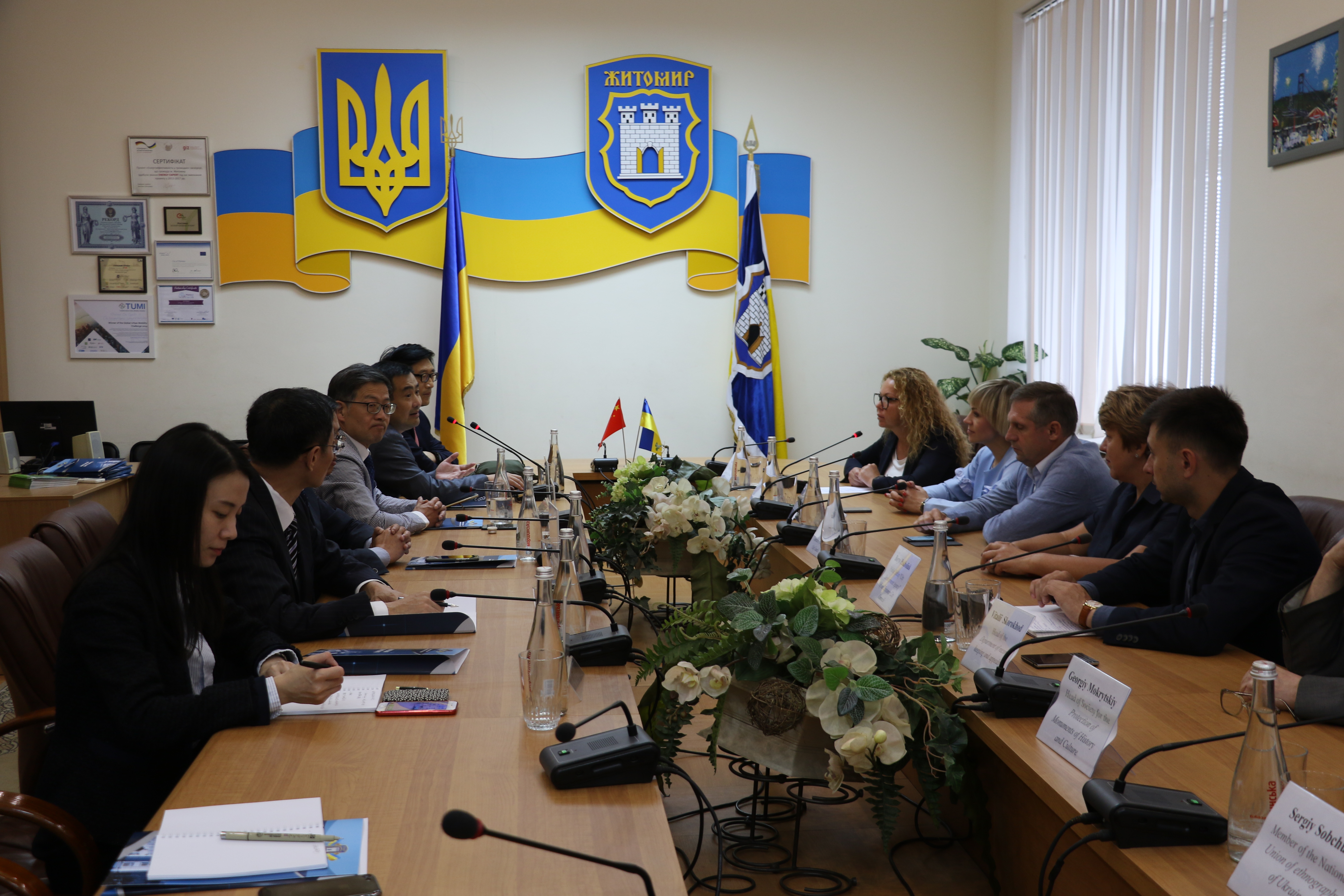 До Житомира завітала делегація з міста Ханчжоу Китайської Народної Республіки