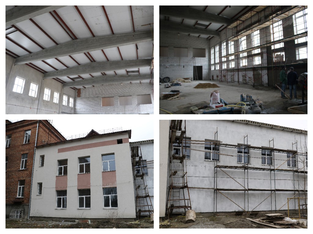 Тривають роботи з будівництва спортивної зали у Житомирській загальноосвітній школі №10