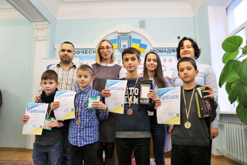 У Житомирі визначили переможців новорічного міського шахового турніру