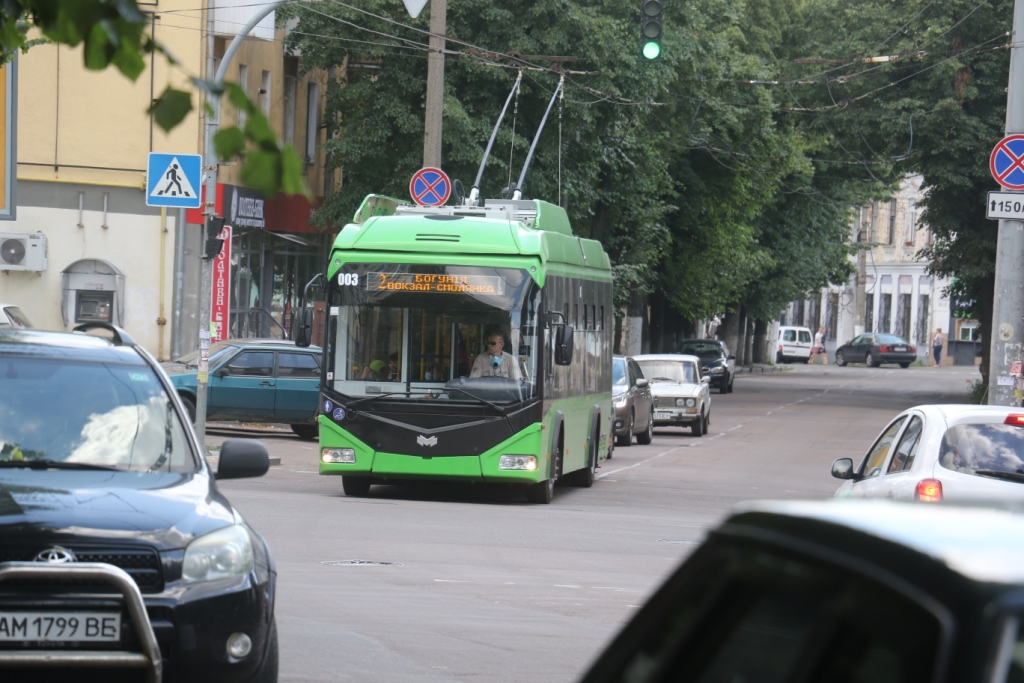 У Житомирі нові тролейбуси  білоруського виробництва вже вийшли на міські маршрути 
