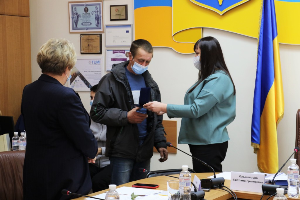 Учасника АТО Сергія Василенка нагороджено відзнакою «За заслуги перед містом Житомиром» III ступеня