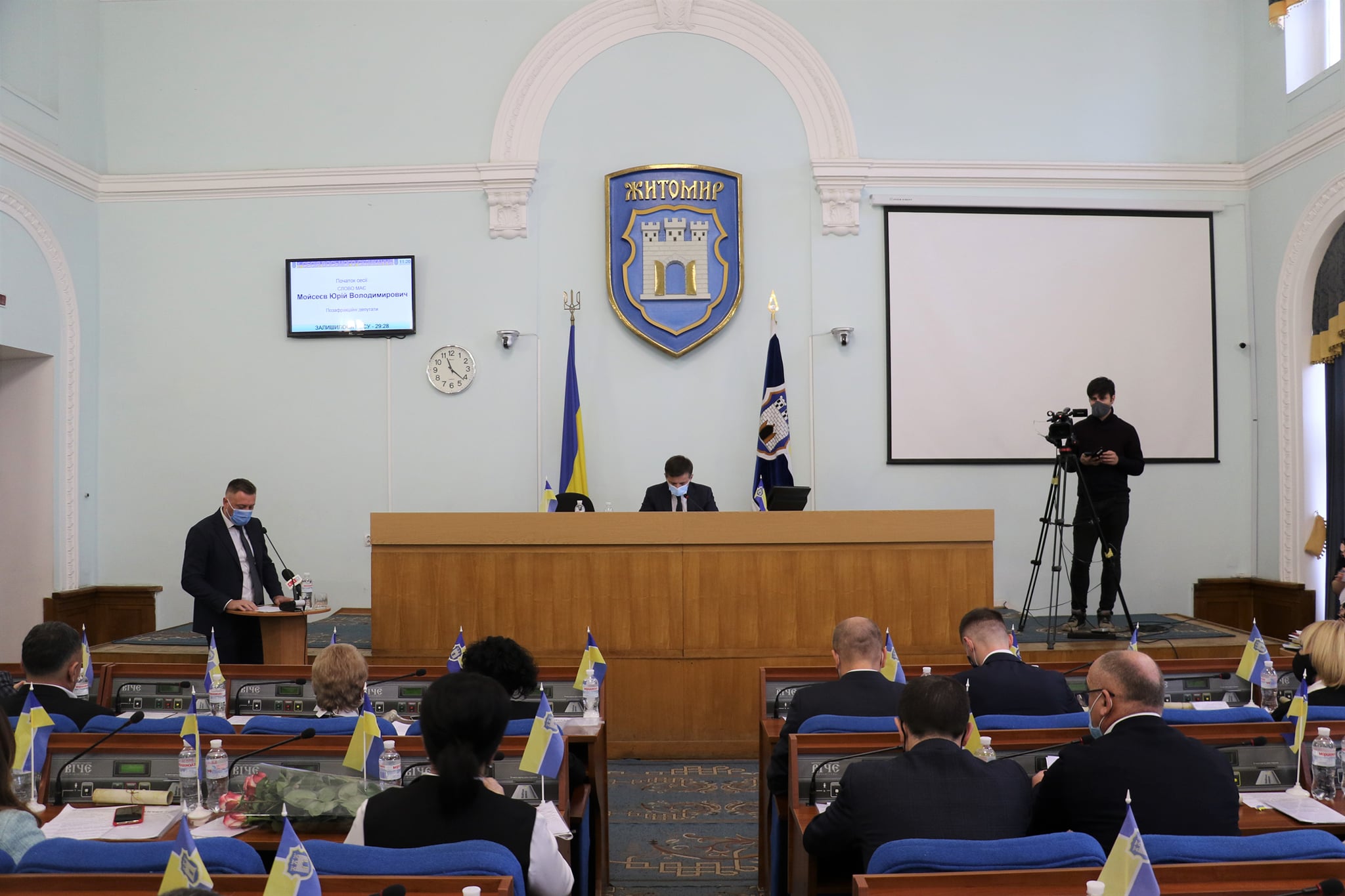 На сесії Житомирської міської ради нового скликання обрали секретаріат та лічильну комісію
