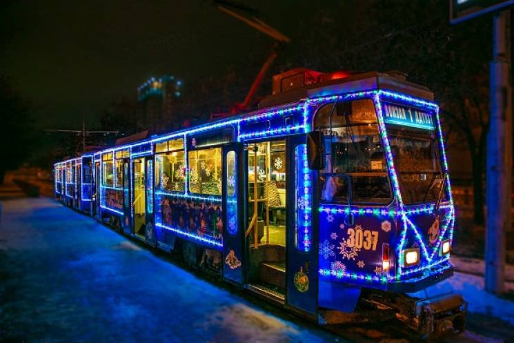 Музичний трамвай, що  курсуватиме Житомиром 25 грудня,  вітатиме житомирян, але не здійснюватиме перевезення пасажирів