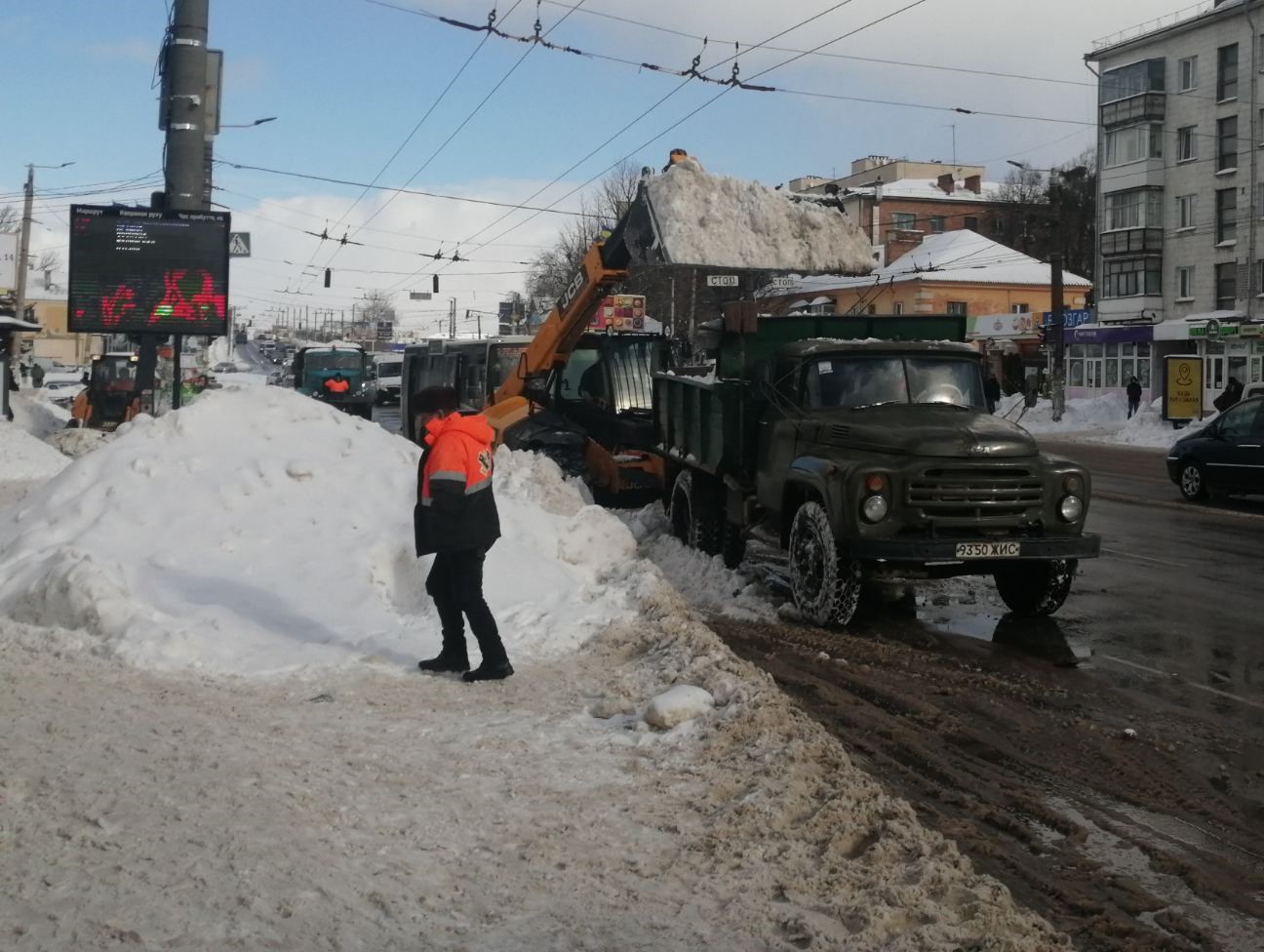 У Житомирі перекриватимуть окремі вулиці, аби прибрати від снігу
