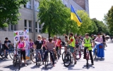 Вперше у Житомирі відбувся велопарад дівчат