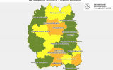 Рівні епідемічної небезпеки на території Житомирської області з 7 вересня 2020 року