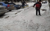 ОСББ міста Житомира активно прибирають сніг на своїх прибудинкових територіях
