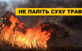 Не спалюйте суху траву!