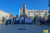 Житомир – шосте місто, яке зустріло ветеранський велопробіг