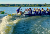 У перший день змагань з веслування на човнах «Дракон» екіпажі Житомирських спортсменів стали переможцями та призерами