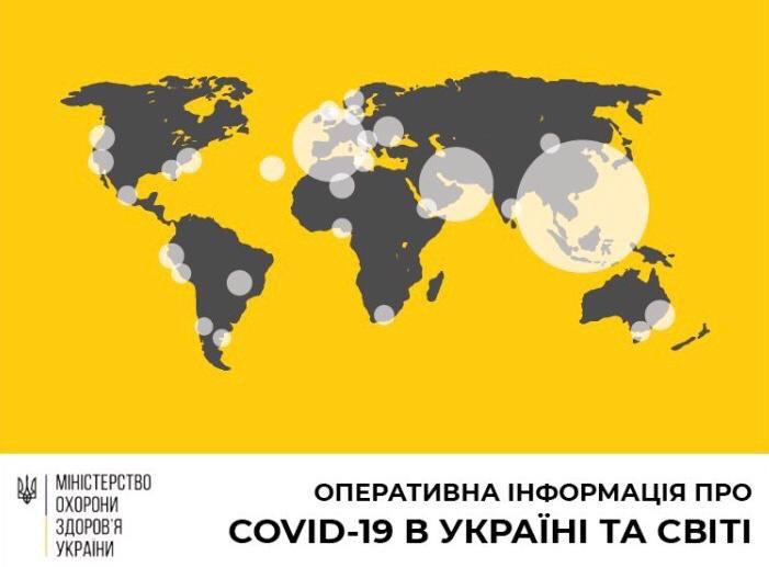 В Україні станом на вечір 18 березня підтверджено 16 випадків захворювання на COVID-19