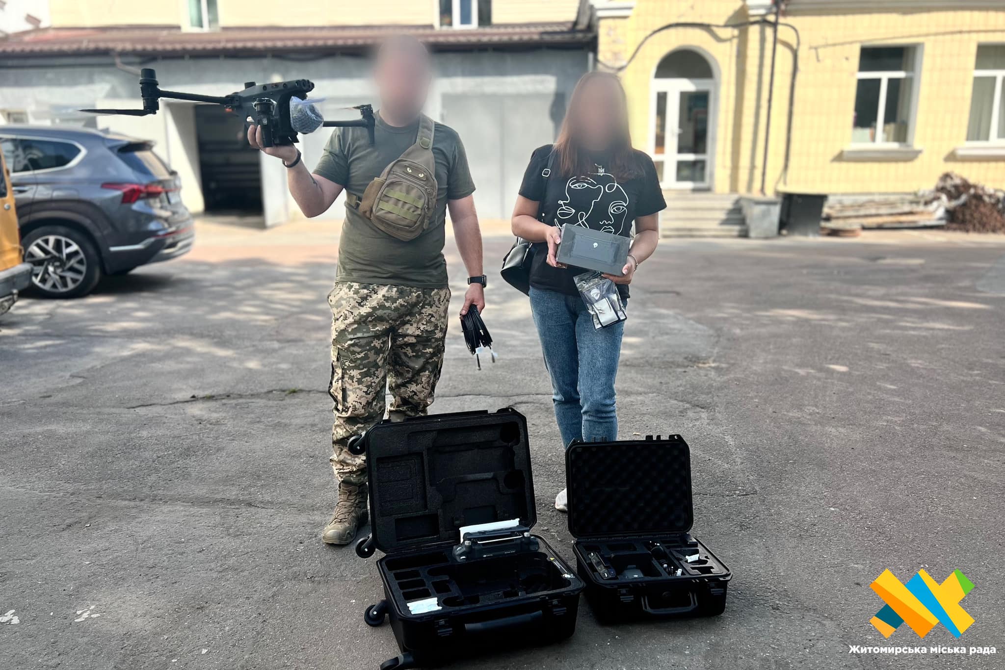 132-му окремому розвідувальному батальйону ДШВ передали 2 дрона та комплект підсилення звʼязку, закуплені коштом місцевого бюджету