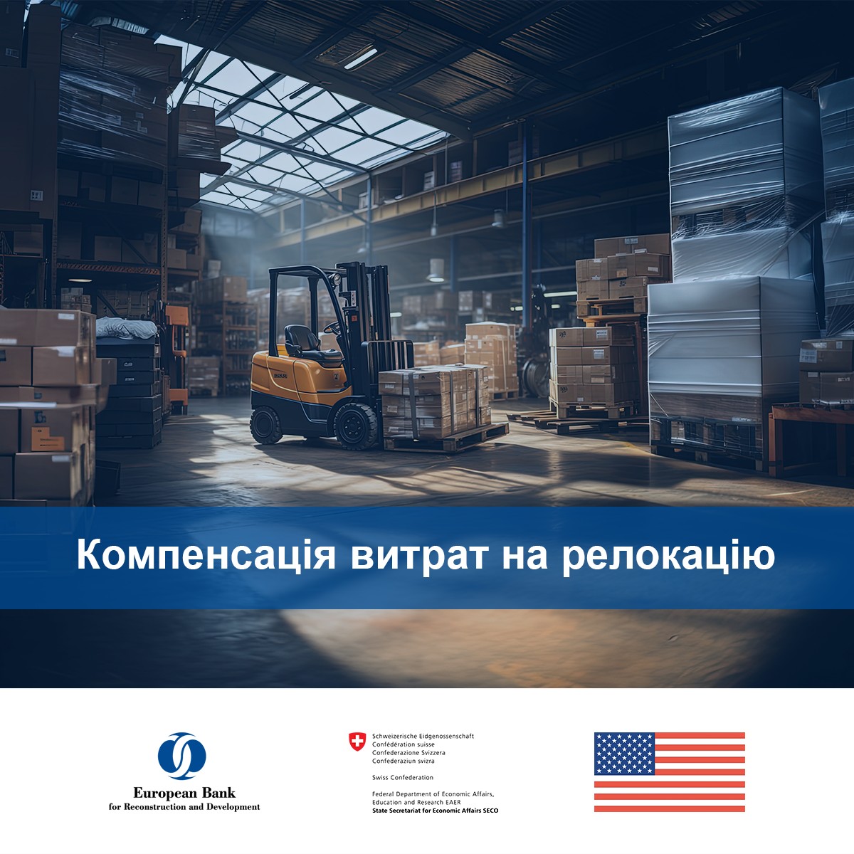 ЄБРР оголошує відбір виробничих МСП для участі у грантовій програмі з реконструкції за фінансування Швейцарії в межах Фонду сприяння малому бізнесу